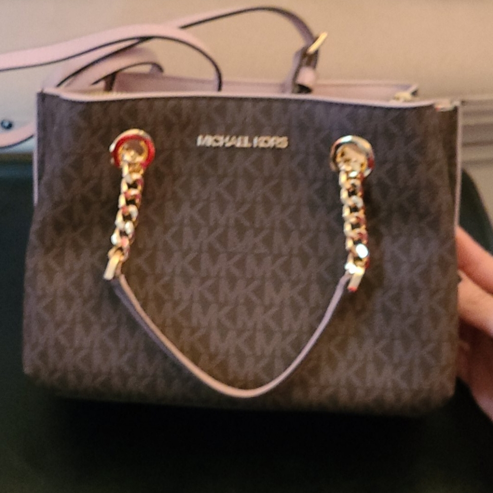 Michael kors tragedy crossbody satchel